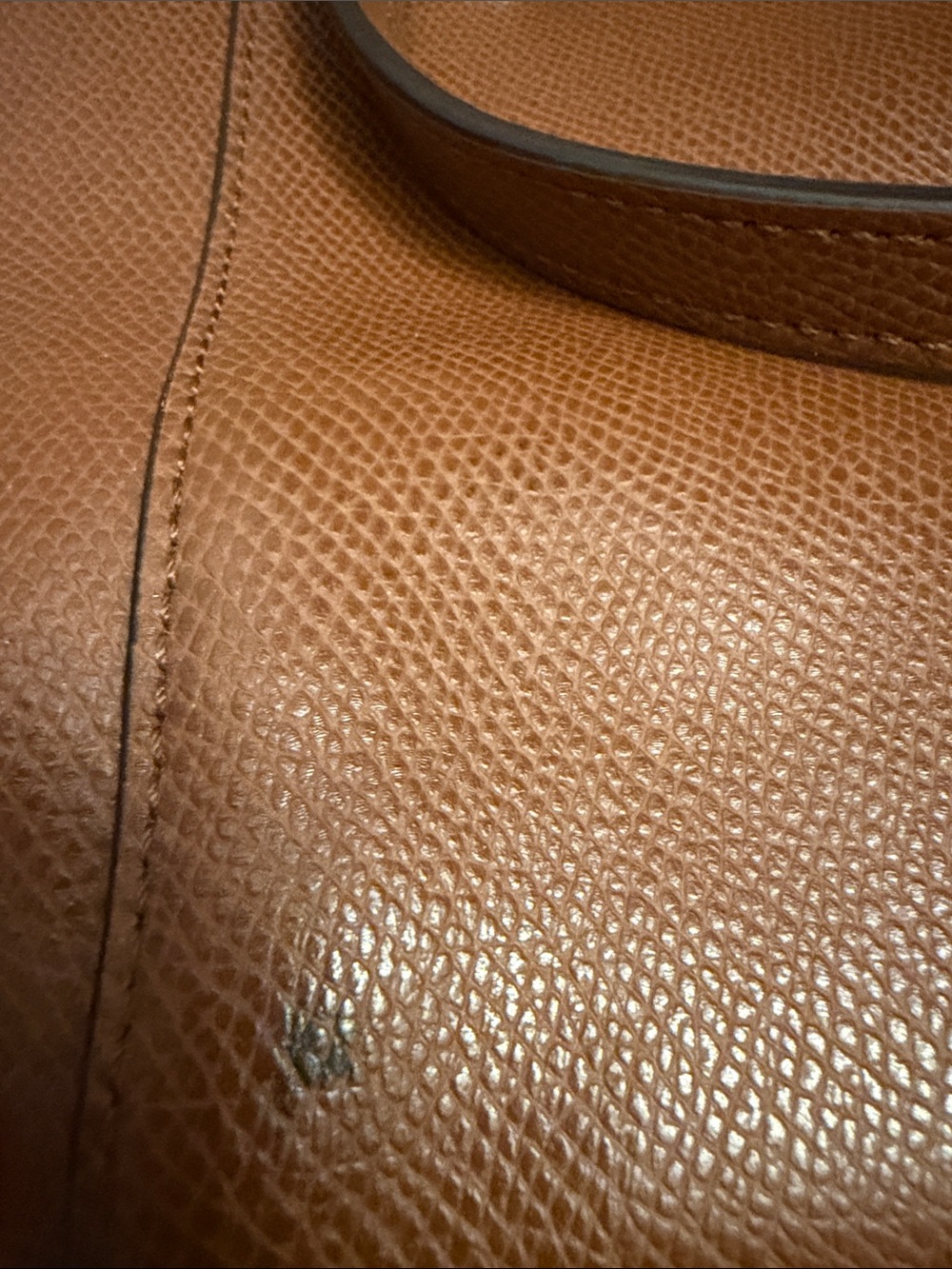 Coach Brown Pebbled Leather Shoulder Tote - Picture 6 of 6